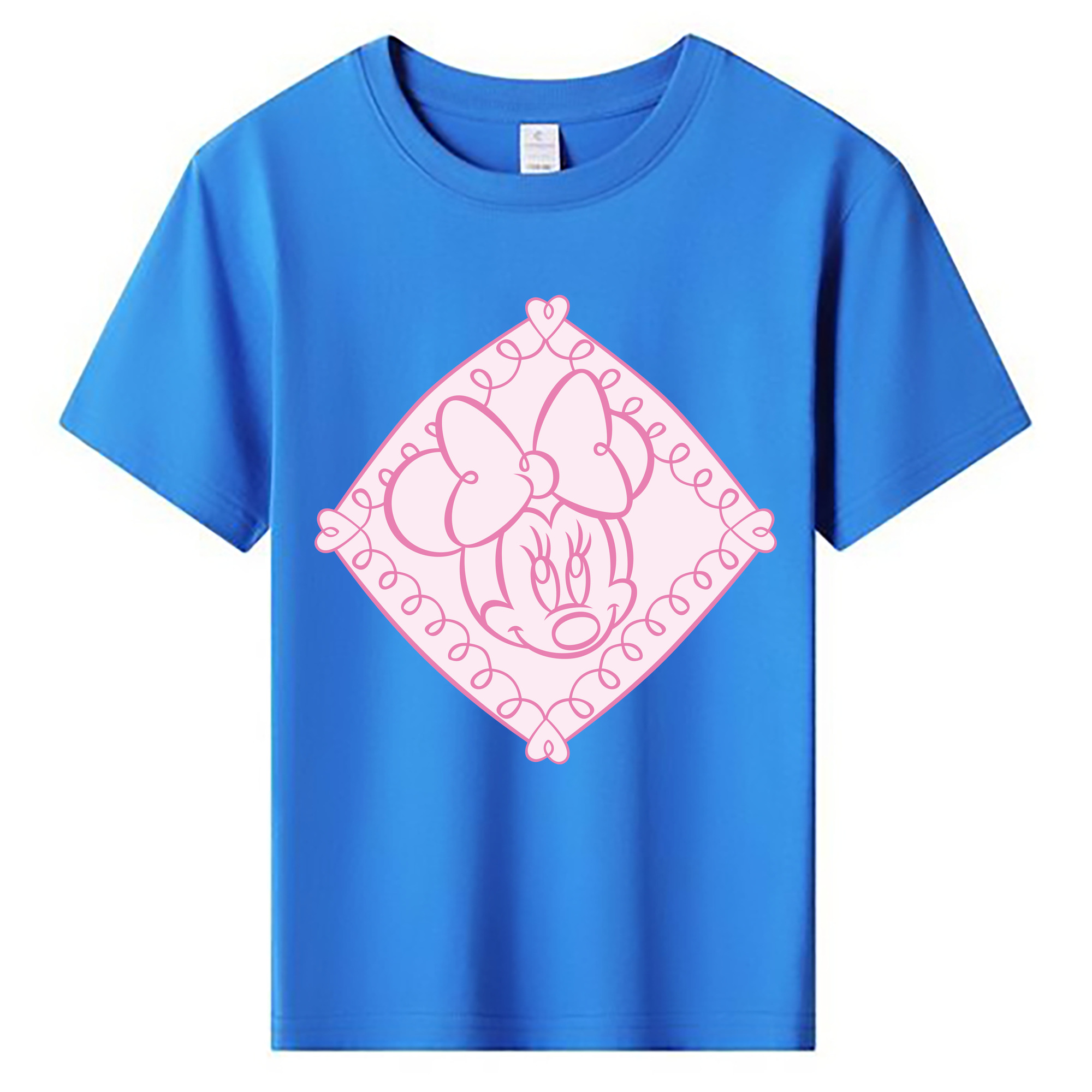 ミッキーマウス Mickey Mouse 綿100％キッズTシャツ（フロントプリント）